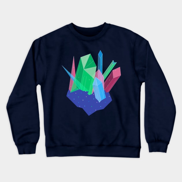 CRYSTALS Crewneck Sweatshirt by BadOdds